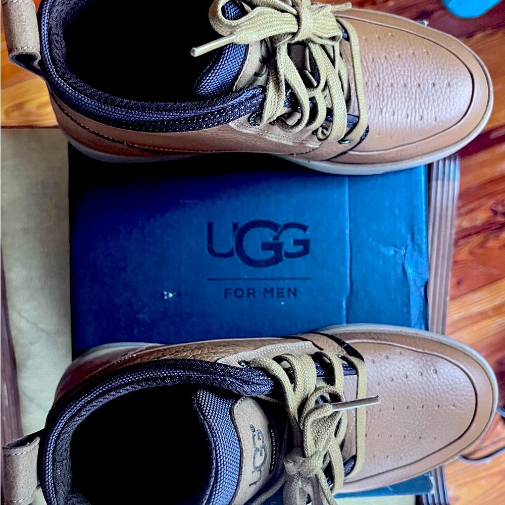 UGG CALI HYPERION Chukka Men/Women Size 7/9 Boots Unisex Chestnut Brown - Picture 4 of 6